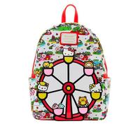 Sac à dos - LOUNGEFLY - Loungefly Hello Kitty - rouge - grand compartiment - poche avant zippée