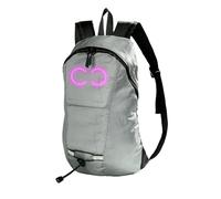 Sac à dos lumineux | Sac à dos d'école lumineux à LED | Sac à dos de vélo grande capacité pour le camping, l'équitation, le cyclisme, les sports en plein air, le trekking, les trajets à l'école, gris
