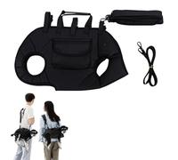 Sac à Dos Mains Libres pour Yorkie, Harnais de Levage Complet pour Petits Chiens, Sangles réglables et Respirantes avec Petit Sac à friandises pour Chiots (Noir,X-Large)