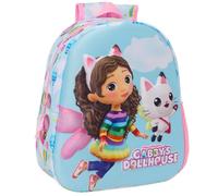 Sac à dos - Maison magique - Gabby - 33 CM - Bleu - Maternelle - Enfant