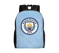Sac à dos Manchester City FC pour adolescent, cartable en toile, sac à dos pour ordinateur portable, unisexe - HXN2385 Noir