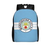 Sac à dos Manchester City FC pour adolescent, cartable en toile, sac à dos pour ordinateur portable, unisexe - HXN2382 Noir