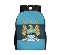 Sac à dos Manchester City FC pour adolescent, cartable en toile, sac à dos pour ordinateur portable, unisexe - HXN2380 Noir