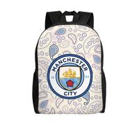 Sac à dos Manchester City FC pour adolescent, cartable en toile, sac à dos pour ordinateur portable, unisexe - HXN2384 Noir