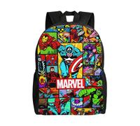Sac à dos Marvel en toile pour adolescent, cartable, carnet, unisexe, HXN2371 Noir