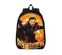 Sac à dos Marvel pour ordinateur portable, sac à bandoulière robuste pour pique-nique, sac à dos Doctor Strange pour femmes, cadeau de rentrée scolaire Noir