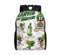 Sac à dos Marvin le Martien, imprimé en 3D, style dessin animé, idéal pour les voyages ou les loisirs - SYS526 Noir