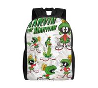 Sac à dos Marvin le Martien, imprimé en 3D, style dessin animé, idéal pour les voyages ou les loisirs - SYS526 Noir