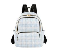 Sac à dos matelassé léger pour femme 35,6 cm Motif lion Dance Dark, Motif écossais bleu clair, Medium, Sacs à dos