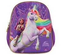 Sac À Dos Maternelle 3d Licorne Unicorn Academy Bleu / Violet / Gris TU
