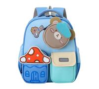 Sac à dos maternelle cartoon format résistant usage quotidien et loisirs design unisexe pratique pour école et finition confort léger style polyvalent pour petits aventuriers (Light Blue, One Size)