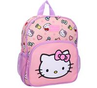 Sac À Dos Maternelle Fille Hello Kitty 30 Cm À Poche Zippée Blanc / Rose / Clair TU