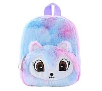 Sac à Dos Maternelle Fille Mignon Renard en Peluche Sacs Scolaires Filles Sac d'école Enfant Sac à Bandoulière Peluche Sac à Main Sac à dos Décontracté Cadeau Anniversaire Fille Garcon 2 3 4 5 Ans