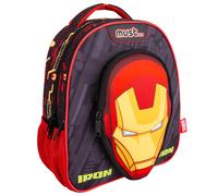 Sac À Dos Maternelle Garçon 3d Iron Man Avengers 31 Cm Gris / Rouge TU