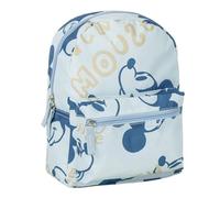 Sac à Dos Maternelle Mickey Mouse - Bleu - 22 x 27 x 9 cm - Fermeture à glissière - Poignée réglable - Sac à dos résistant et durable - Produit original conçu en Espagne