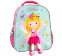 Sac À Dos Maternelle Poupée Petite Fée 31 Cm Rose TU
