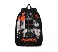 Sac à dos Mayhem de Lady Gaga pour homme et femme, sac à dos de travail pour etudiant, ordinateur portable, sacs en toile avec poche Noir