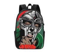 Sac à dos Mf Doom pour hommes, femmes et adolescents, sac à dos décontracté et résistant à l'eau - CASE724 Noir