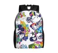 Sac à dos Mickey Mouse pour adolescent, cartable en toile, sac à dos pour ordinateur portable, unisexe - HXN1923 Noir