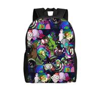 Sac à dos mignon Alien vs Predator pour le camping, sac à dos animé, sac pour ordinateur portable-LDYH297 Noir