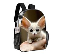 Sac à dos mignon Fennec Fox, transparent, antivol, multifonction, grande capacité, pour voyage, randonnée et camping, avec fermetures éclair lisses