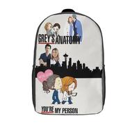 Sac à dos mignon Grey's Anatomy, sac à bandoulière basique, cartable, sac à dos - XTYD1691 Noir