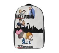 Sac à dos mignon Grey's Anatomy, sac à bandoulière basique, cartable, sac à dos - XTYD1691 Noir