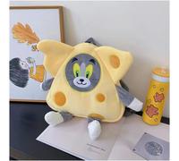 Sac À Dos Mignon Jouet En Peluche Double 2023 Automne Hiver Nouveau Modèle Personnel Insatiable Chat Et Souris Sac À Dos Pour Enfants Cadeau Couleur Unique: Hauteur 25cm