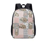 Sac à dos mignon paresseux de 43,2 cm motif mandala animal méditant sac d'école pour enfants adolescents yoga zen sac à dos imprimé turquoise, 11, L, Minimaliste