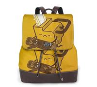 Sac à dos mignon pour femme avec impression de tronçonneuse en cuir PU léger imperméable antivol tendance en nylon sac à dos d'école sac à dos de voyage, Noir , Taille unique