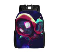 Sac à dos Miles Morales, sac à dos de voyage pour ordinateur portable, sac d'école résistant à l'eau, durable-SYS1227 Noir