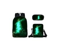 Sac à dos Minecraft Three-piece Student School Sac à dos Set Ensemble de sacs à dos décole pour étudiants modélisé de 4