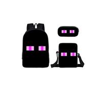 Sac à dos Minecraft Three-piece Student School Sac à dos Set Ensemble de sacs à dos décole pour étudiants modélisé de 6