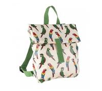 Sac à Dos Mini-Coursier Perroquets en Coton Enduit