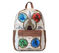 Sac à dos mini femme Loungefly Nickelodeon - Nylon Full-Size Avatar: The Last Airbender Bending Arts Blanc 30x13x46 cm