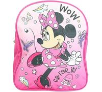 Sac à dos Minnie Disney 30 cm, 1 Compartiment principal avec zippée, bretelles réglables - Dimensions: 30 x 26 x 10 cm (Sac a dos minnie rose)