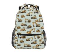 Sac À Dos Modèle De Camion Excavateur Rucksack Durable Sac A Dos Scolaire Loisir Cartable Scolaire pour Travail Voyages Randonnée