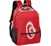 Sac à dos moderne en tissu sergé avec bretelles réglables pour garçons | Peinture à l'huile Drapeau Tunisie