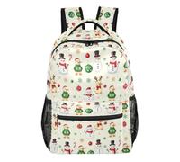 Sac à dos moderne en tissu sergé léger pour garçons et filles, Silly Gooses Père Noël amusant, Small, Sac à dos
