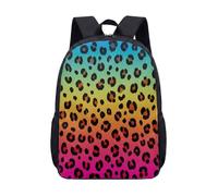 Sac à dos moderne imprimé léopard zèbre de 43,2 cm à rayures roses tendance pour adolescents et enfants Grand sac à livres, 08, L, Minimaliste