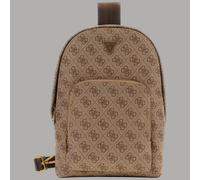 GUESS sac en bandoulière Milano Sling Bag pour homme Beige/Brown (marron clair)