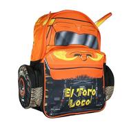 Sac à dos Monster Jam El Toro Loco 3D Bull Horns Monster Truck 40,6 cm pour enfants avec housse technique pour ordinateur portable