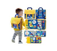 Sac à dos Montessori Dinosaure 18 en 1 - Jouet éducatif multicolore pour enfants de 2 à 4 ans