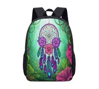Sac à dos motif attrape-rêves 43,2 cm - Forêt enchantée - Pour enfants et adolescents - Style bohème, 10, L, Minimaliste
