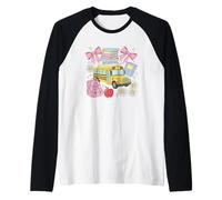 Sac à Dos Motif Bus Scolaire Apple Livres Fleurs Manche Raglan