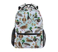 Sac à dos motif canards colverts pour filles et garçons, sac d'école, sac à dos de voyage, sac à dos pour ordinateur portable, Comme indiqué sur la photo, taille unique