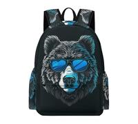 Sac À Dos Motif d'Ours Léger Sac A Dos Scolaire Motif Animal Pour Adolescents Cartable Fille Garçon Voyage Randonnée Loisir, Cadeau Pour Enfants