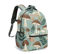 Sac à dos motif grenouille champignon 40,6 cm imprimé sur toute la surface du sac d'école motif forêt fantaisiste pour enfants filles femmes sac à dos pour ordinateur portable, 06, L, Décontracté
