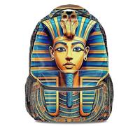 Sac à dos motif pharaon égyptien antique - Sac à dos de voyage pour enfants - Visage de Toutankhamon avec motifs hiéroglyphiques, Impression 1., 44