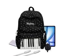 Sac À Dos Motif Piano Sac Esthétique À Imprimé Piano Léger Et Grande